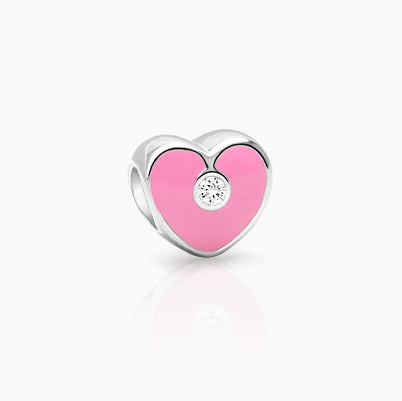 Furry Friend, Sterling Silver and White Enamel Paw Print – Children’s Adoré™ Charm