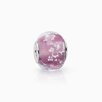 February Birthstone – Amethyst, Sterling Silver and Swarovski® Colored Crystal – Children’s Adoré™ Dangle Charm