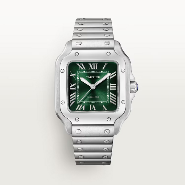 Unworn Santos, Stainless Steel, 41.9mm x 35.1mm, Ref# WSSA0061, box and papers