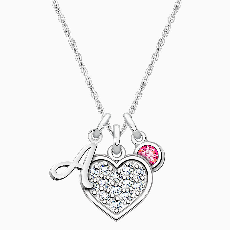 tB® Signature Crystal™ Sweet Pink, Teen’s Beaded Bracelet for Girls (INCLUDES Engraved Charm) – Sterling Silver