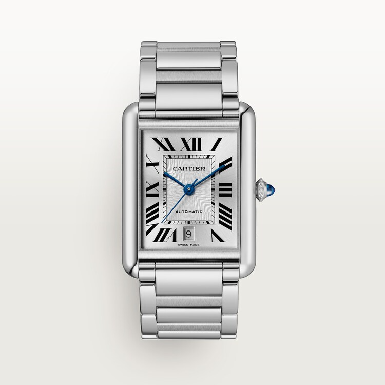 Unworn Tank Must, Extra-large Stainless Steel, 41mm x 31mm, Ref# WSTA0053, box and papers