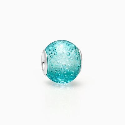Catch a Wave, Sterling Silver and Clear CZ Round – Children’s Adoré™ Charm