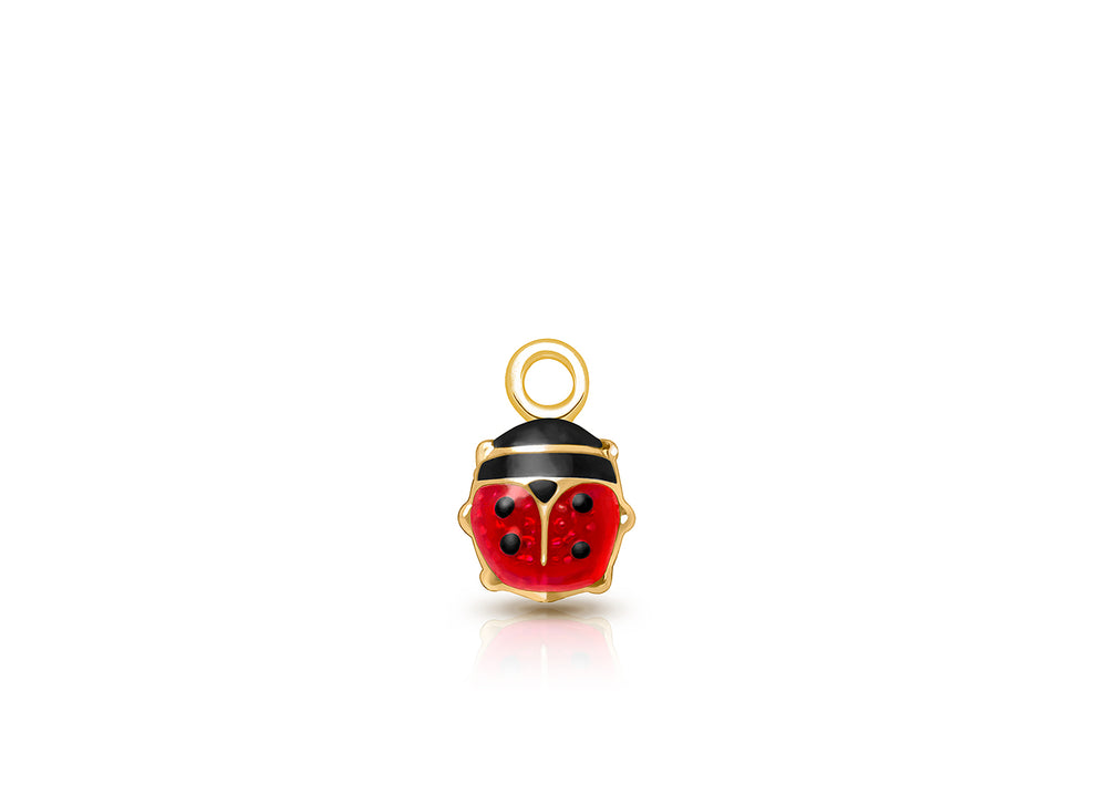 Ladybug, Baby/Children’s Individual Charm (Add to Your Existing Bracelet or Necklace) – 14K Gold