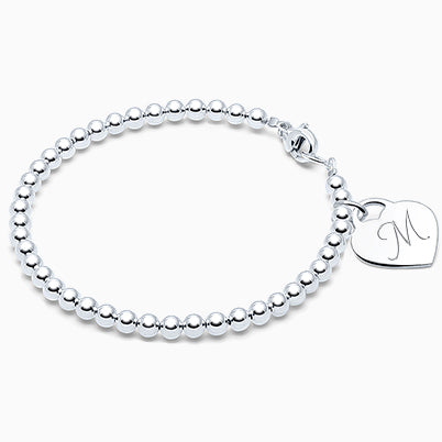 A Mother’s Heart, Adoré™ Bracelet for Women with Children’s Names (FREE Engraving) – Sterling Silver