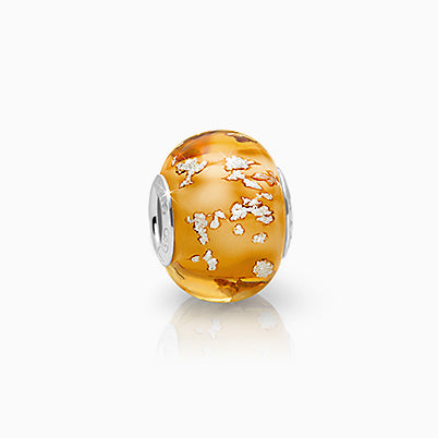November Birthstone – Light Topaz, Sterling Silver and Swarovski® Colored Crystal – Children’s Adoré™ Dangle Charm