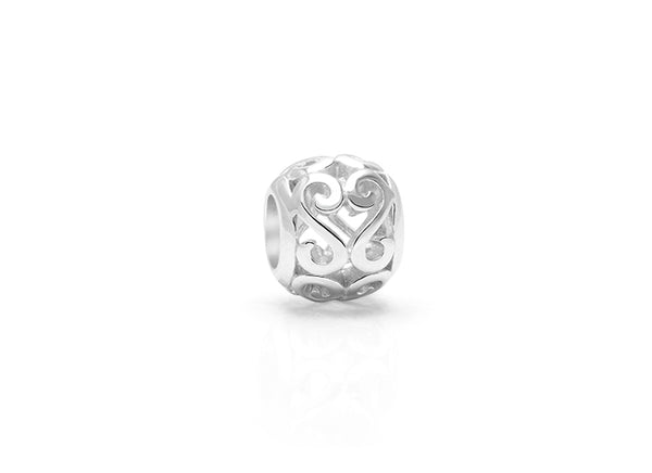 Song In Your Heart, Sterling Silver Heart Scroll – Children’s Adoré™ Charm