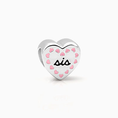 Sending My Love, Sterling Silver Heart Letter, Double Sided with Enamel – Children’s Adoré™ Dangle Charm