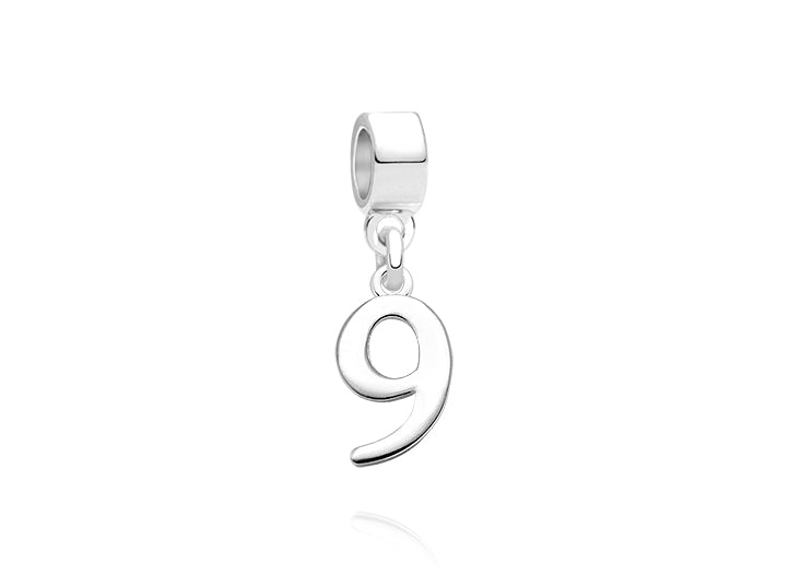 Nine is Divine, Sterling Silver Number 9 Charm – Children’s Adoré™ Dangle Charm