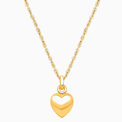 Power of Love, Children’s Heart Necklace for Girls – 14K Rose Gold