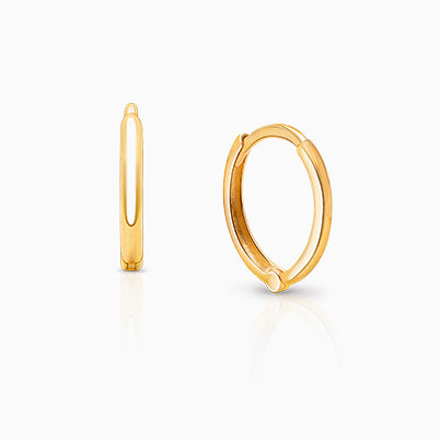 ‘W’ Initial Studs Personalized Baby/Children’s Earrings, Screw Back – 14K Gold