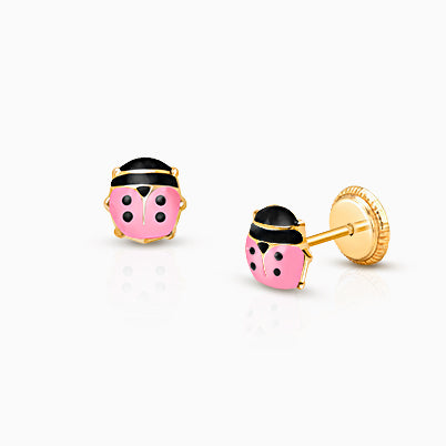 Baby Elephant, Baby/Children’s Earrings, Screw Back – 14K Gold
