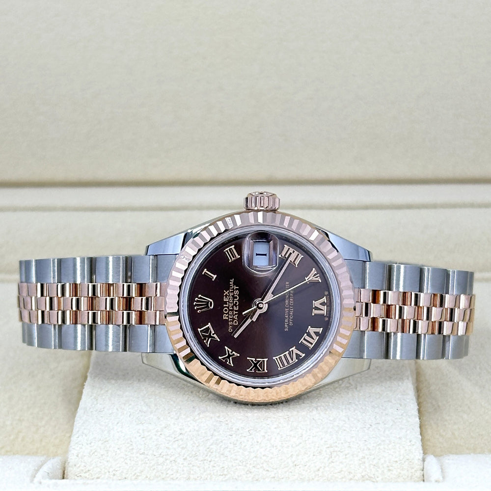 Lady-Datejust 28, Oystersteel and 18k Everose Gold, Ref# 279171-0009