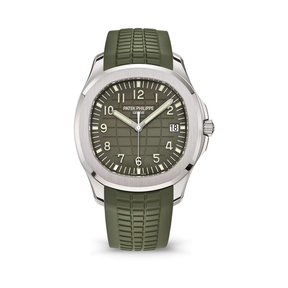 Aquanaut Jumbo Date, Sweep Seconds, 18k White Gold, 42,2 mm, Ref# 5168G-010