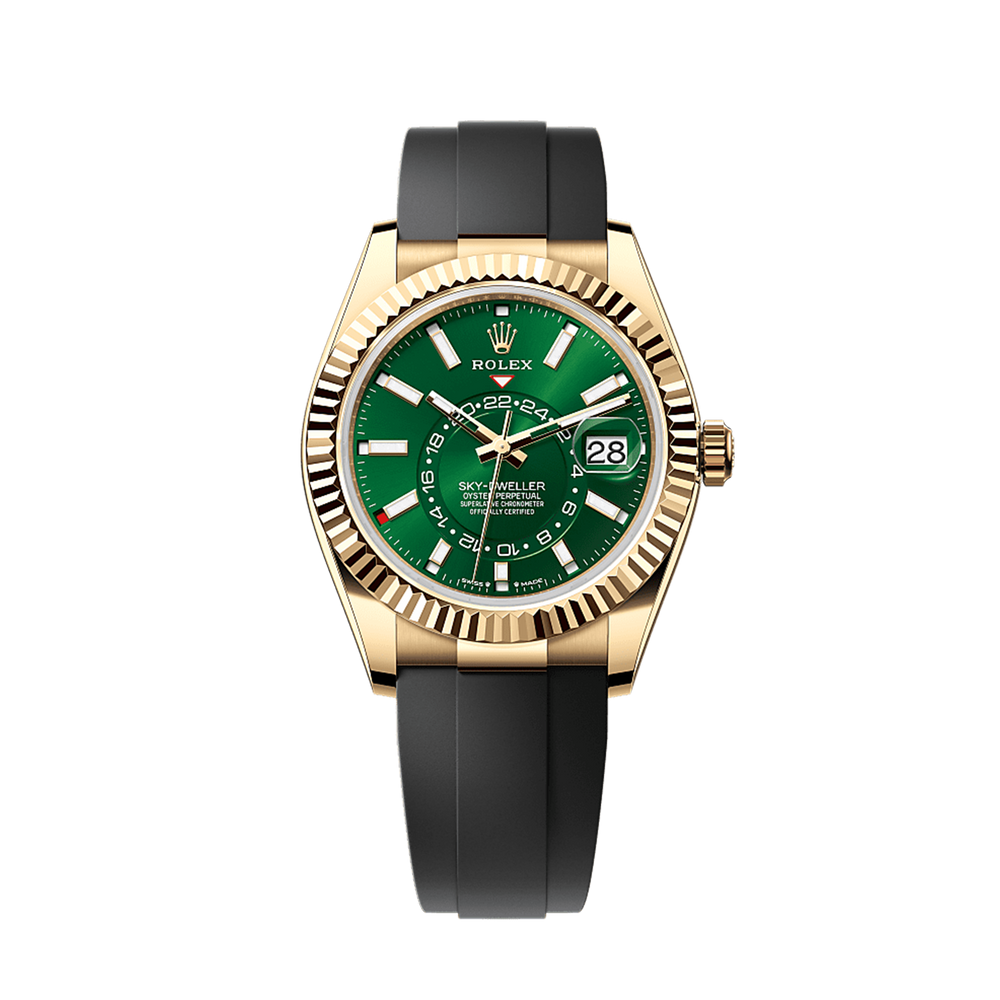 Unworn 2025, Sky-Dweller, 42mm, 18k Yellow Gold, Ref# 336238-0004, box & papers