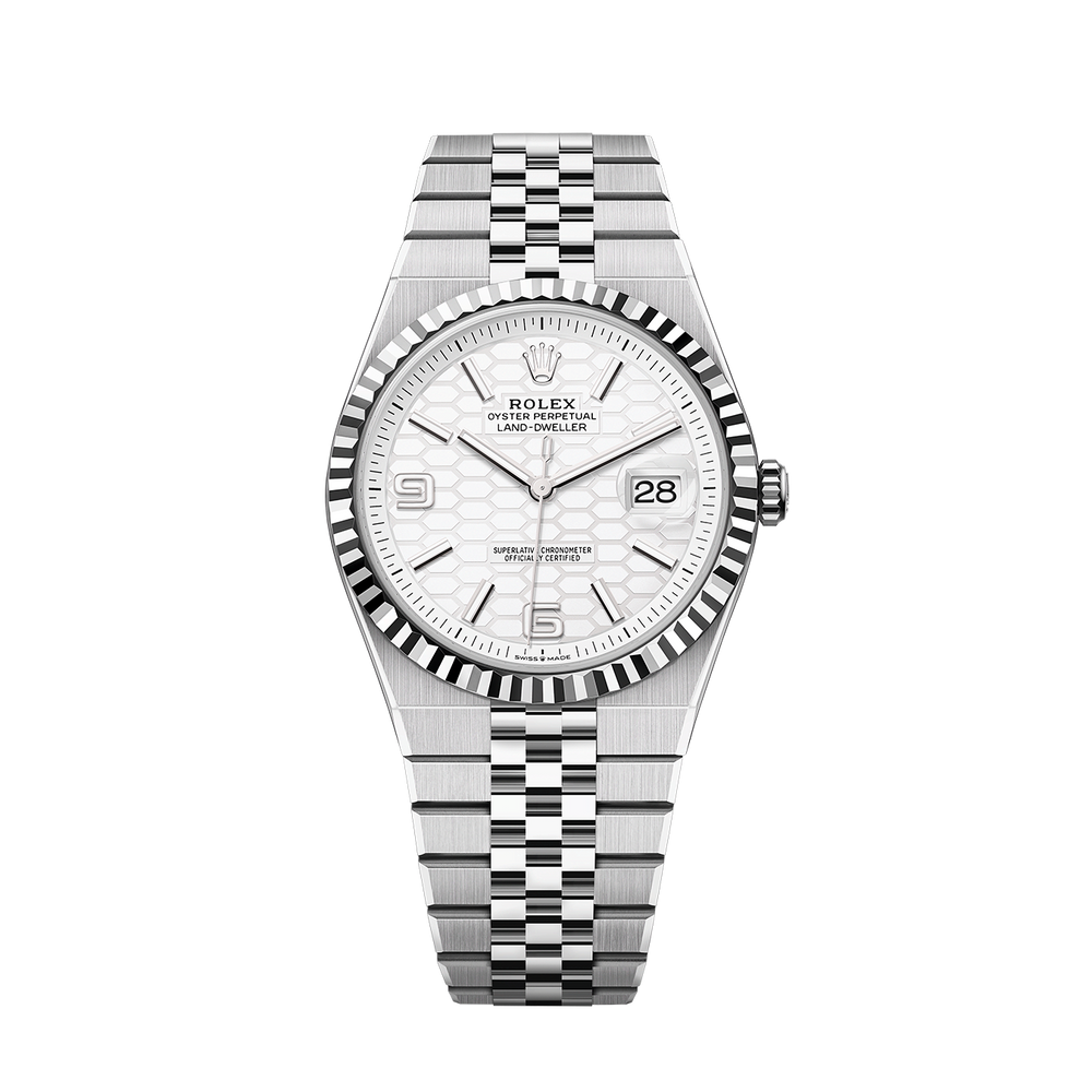 Land-Dweller 40mm Oystersteel & White Gold M127334-0001