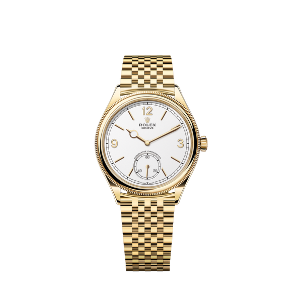 Unworn 2025, Perpetual 1908, 18k Yellow Gold, 39mm, Ref# 52508-0008, box and papers