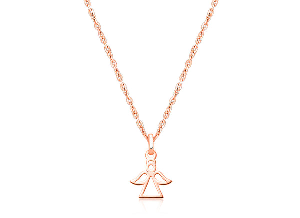 Angel of Heaven, Children’s Necklace for Girls – 14K Rose Gold