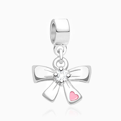 Endless Hugs & Kisses, Sterling Silver with Clear CZ’s XOXO – Children’s Adoré™ Charm