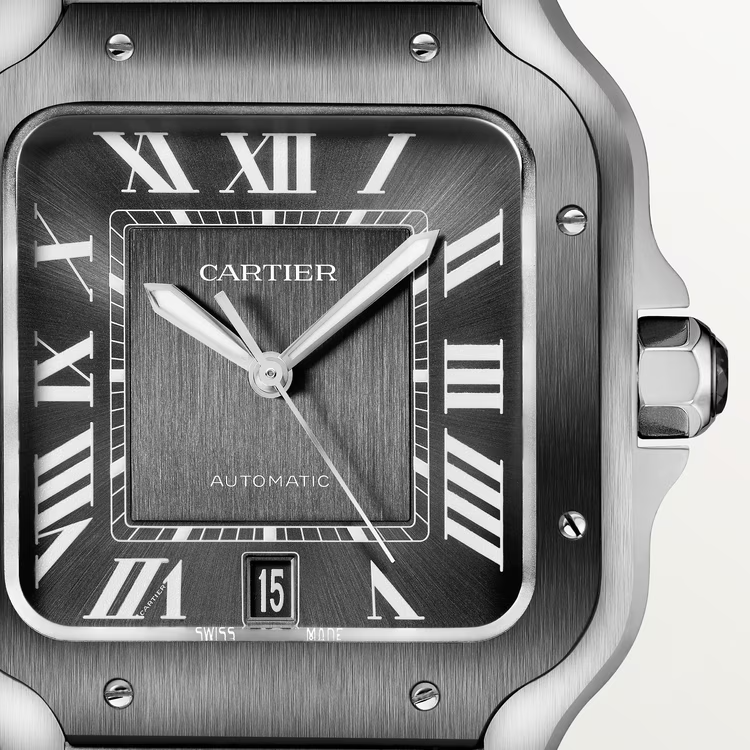Unworn Santos, Stainless Steel, 39.8mm, Ref# WSSA0037, box and papers