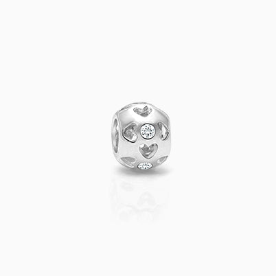 Baby Steps, Sterling Silver Baby Shoe with CZ’s – Children’s Adoré™ Dangle Charm