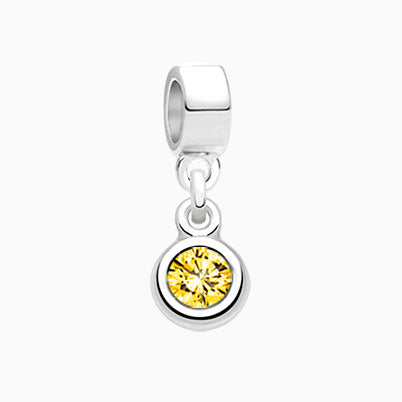 Sunbeams & Butterfly Wings, Sterling Silver with Yellow/Orange/White Murano Glass (Hand Made in Italy) – Children’s Adoré™ Charm