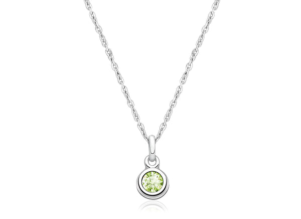 tB® Birthstone, Children’s Personalized Necklace for Boys (All 12 Crystal Birthstones Available) – Sterling Silver