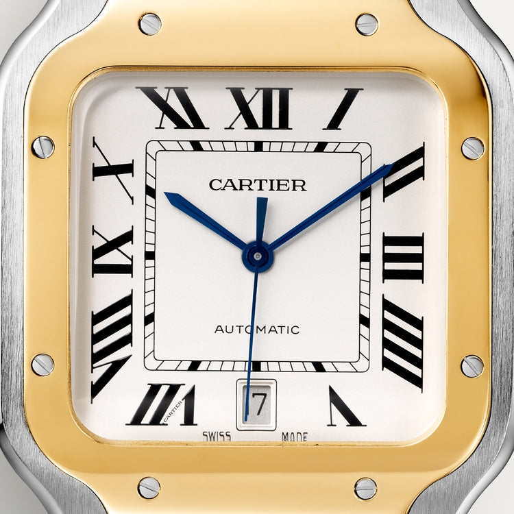 Unworn Santos, Stainless Steel and 18k Yellow Gold, 39.8mm, Ref# W2SA0009, box and papers