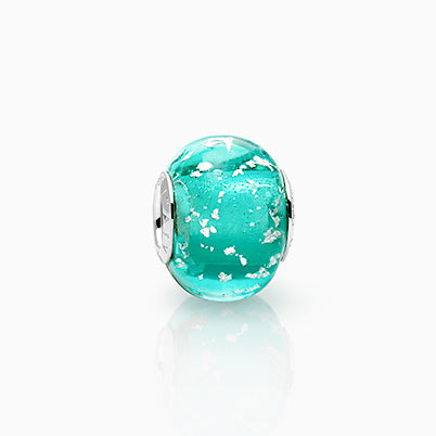 December Birthstone – Blue Zircon, Sterling Silver and Swarovski® Colored Crystal – Children’s Adoré™ Dangle Charm