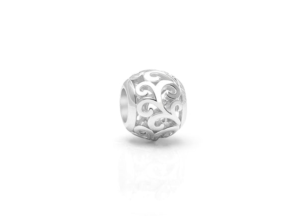Upon the Wings of an Angel, Sterling Silver Feather Scroll – Children’s Adoré™ Charm