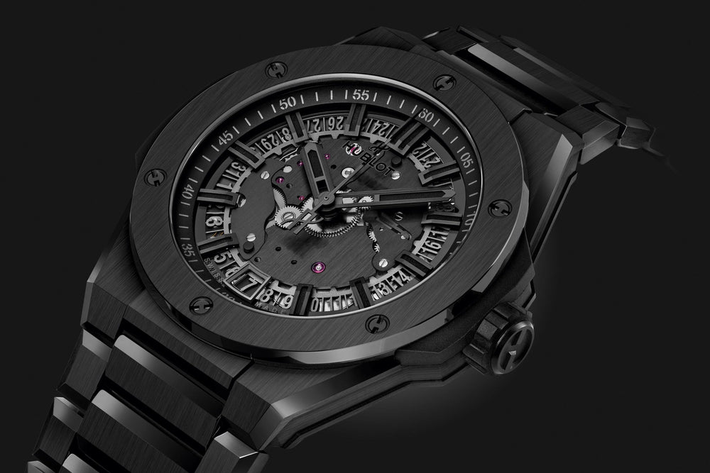Big Bang INTEGRATED TIME ONLY ALL BLACK Ref# 456.CX.0140.CX