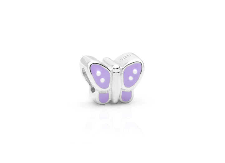 Butterfly Kisses, Sterling Silver Butterfly with Purple Enamel – Children’s Adoré™ Charm