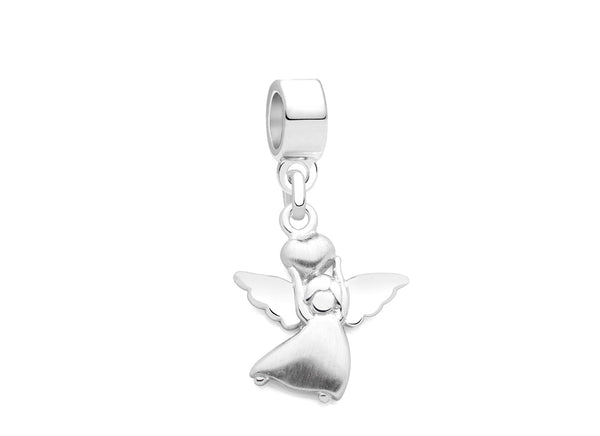Love From Above, Sterling Silver Angel with Heart – Children’s Adoré™ Dangle Charm
