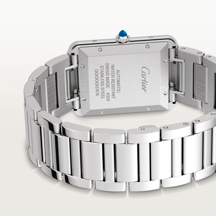 Unworn Tank Must, Extra-large Stainless Steel, 41mm x 31mm, Ref# WSTA0053, box and papers