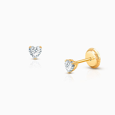Genuine Faith, Mother of Pearl Cross First Holy Communion Children’s Earrings, Screw Back – 14K Gold