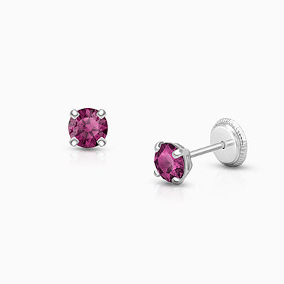 February Birthstone, Sterling Silver and Amethyst Purple Murano Glass (Hand Made in Italy) – Children’s Adoré™ Charm