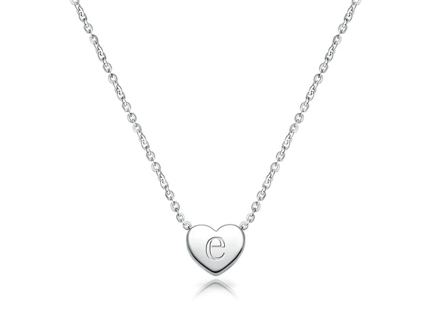 Mini Sliding Heart, Engraved Children’s Necklace for Girls (FREE Personalization) – Sterling Silver