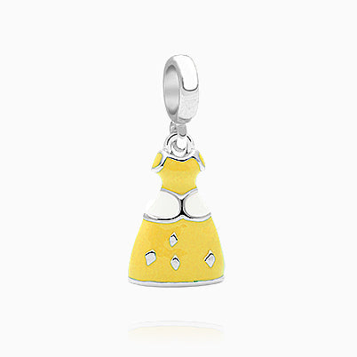 Flower in Bloom, Sterling Silver Flower with Clear CZ – Adoré™ Children’s Dangle Charm