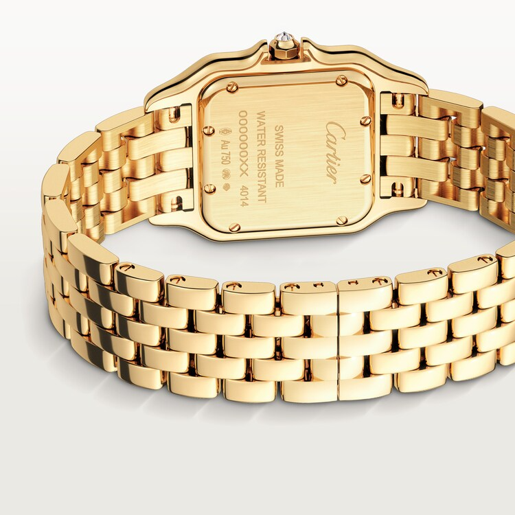 Unworn Panthère Medium, 18k Yellow Gold, Diamonds, 27mm x 36mm, Ref# WJPN0016, box and papers