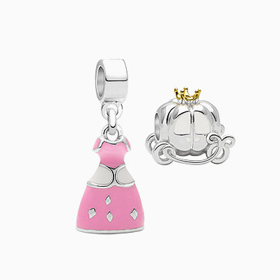 Your Carriage Awaits, Sterling Silver and Enamel Carriage – Children’s Adoré™ Dangle Charm