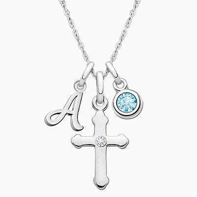 tB® Signature Crystal™ White Opal Christening/Baptism Baby/Children’s Name Bracelet for Girls – Sterling Silver
