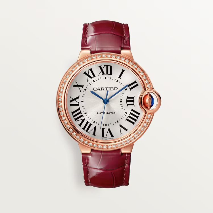 Unworn Ballon Bleu, 18k Rose Gold with Diamond-set, 36mm, Ref# WJBB0034, box and papers