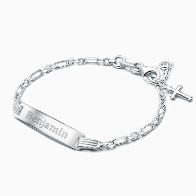3mm Tiny Blessings Beads, Christening/Baptism Baby/Children’s Beaded Bracelet for Boys – Sterling Silver