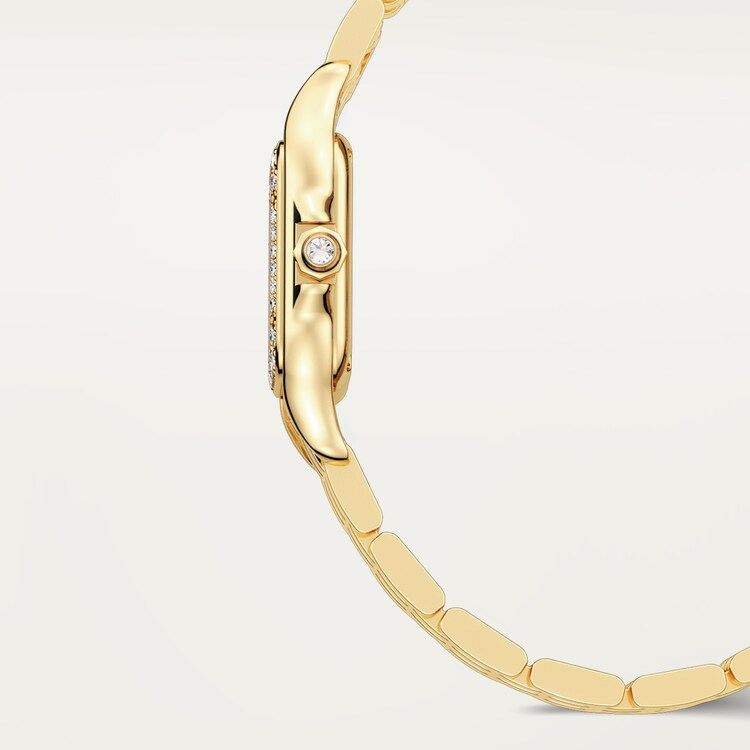 Unworn Panthère Small, 18k Yellow Gold, Diamonds, 22mm x 30mm, Ref# WJPN0067, box and papers