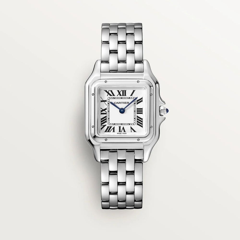 Unworn Panthère Medium, Stainless Steel, 27mm x 37mm, Ref# WSPN0015, box and papers