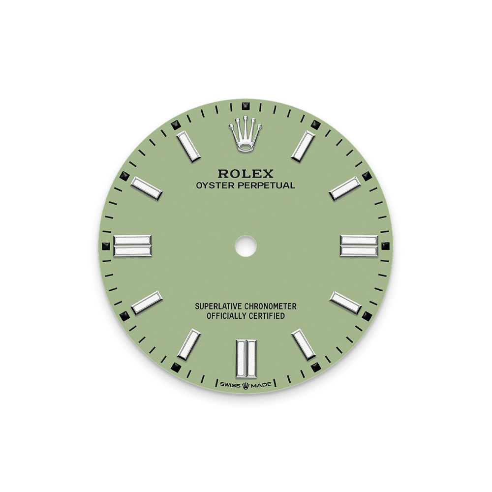 Unworn 2025, Oyster Perpetual, Oystersteel 36mm, Pistachio-green dial, Domed Oyster, Ref# 126000-0011, box and papers