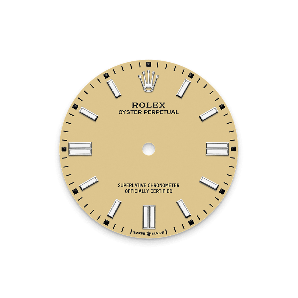 Unworn 2025, Oyster Perpetual, Oystersteel 41mm, Beige dial, Domed Oyster, Ref# 134300-0007, box and papers