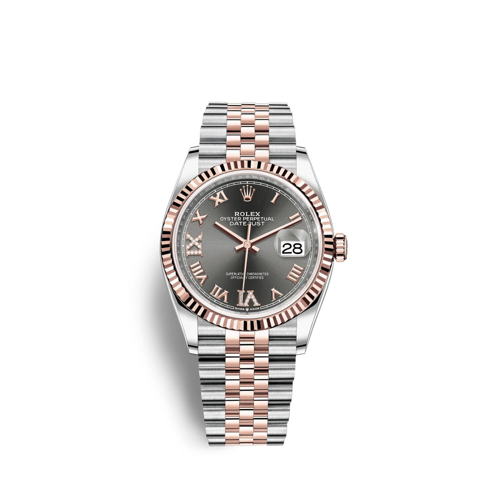 Datejust 36, 18k Everose Gold and Stainless Steel, 36mm, Ref# 126231-0023