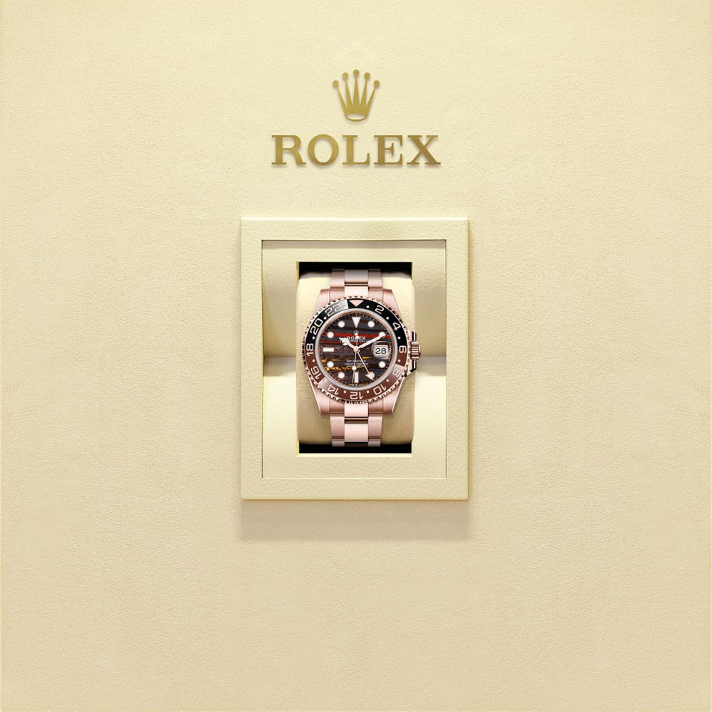 Unworn 2025, GMT-Master II, 18k Everose gold, 40mm, Ref# 126715chnr-0002, box & papers