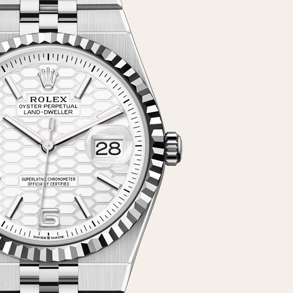 Land-Dweller 36mm Oystersteel & White Gold M127234-0001