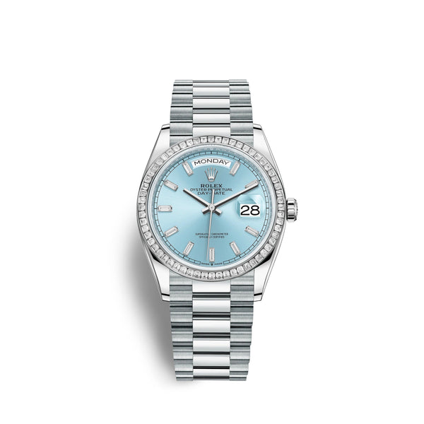 Day-Date 36mm, Platinum, Ref# 128396tbr-0003